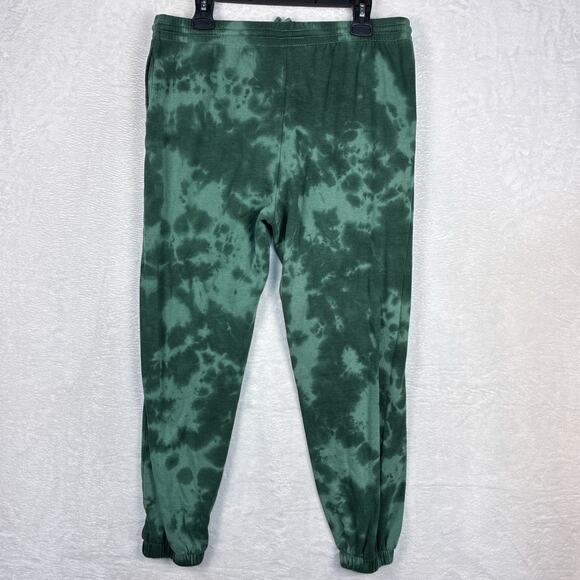 Keith Haring Sweatpants Men L Green Tie Dye Pant Workout Gym NYC Street Pop Art - Picture 3 of 8